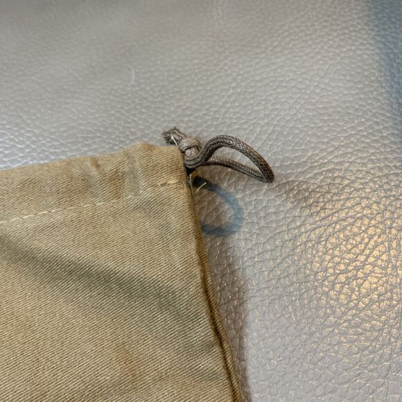 GUCCI Dust Bag Authentic Travel Storage Brown Drawstring Pouch Gold Logo 8”x16” - Picture 5 of 8